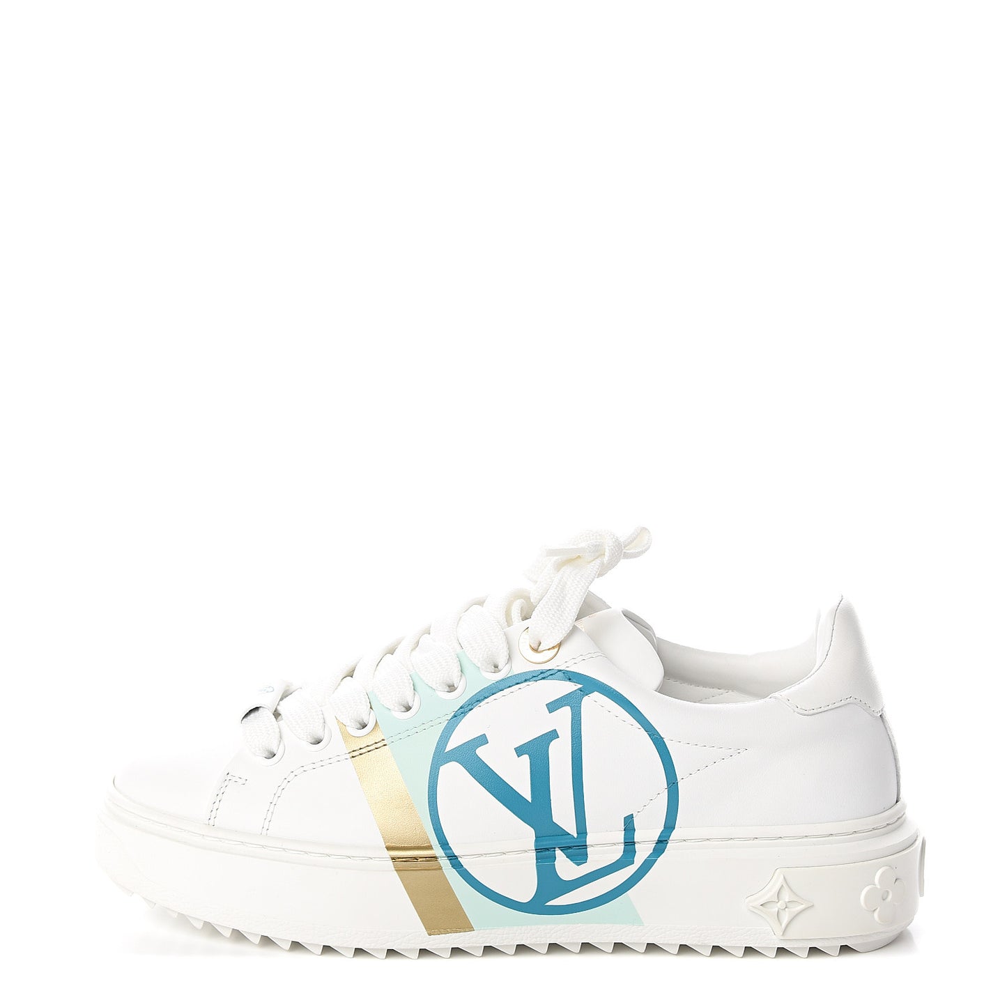 Monogram Time Out Sneakers 35 White Vert