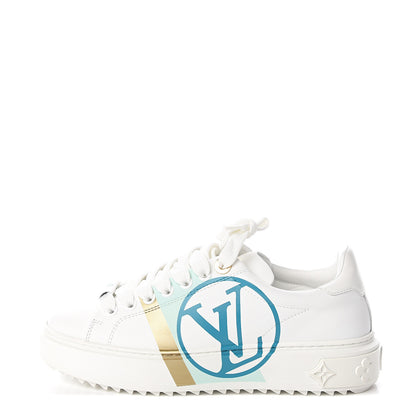 Louis Vuitton Monogram Time Out Sneakers 35 White Vert 1 of 9