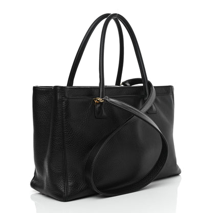 Chanel Calfskin Cerf Executive Shopper Tote Black 3 of 17