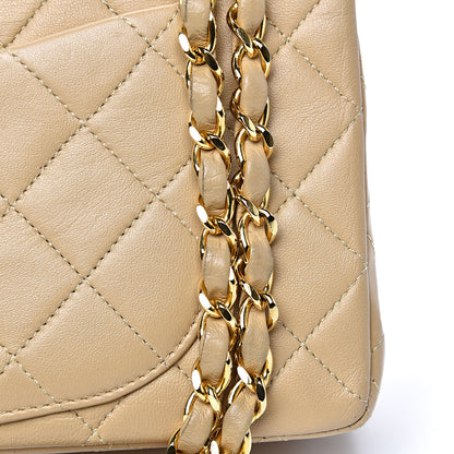 Chanel Lambskin Quilted Small Double Flap Beige 14 of 20