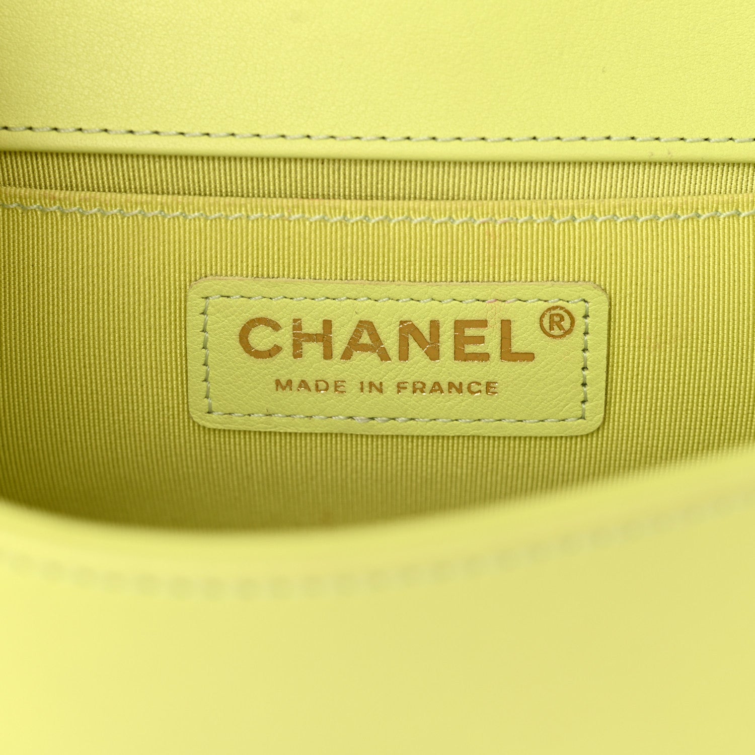 Chanel Calfskin Chevron Quilted Small Boy Flap Light Green 6 of 13