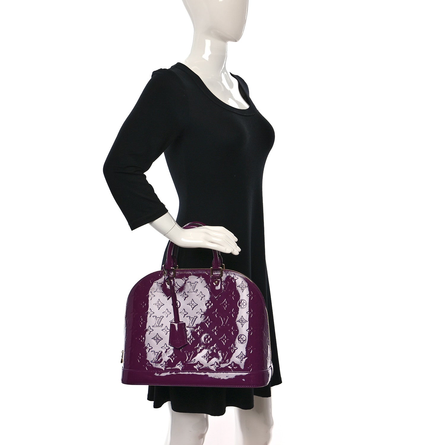 Louis Vuitton Vernis Alma MM Amethyste 2 of 9