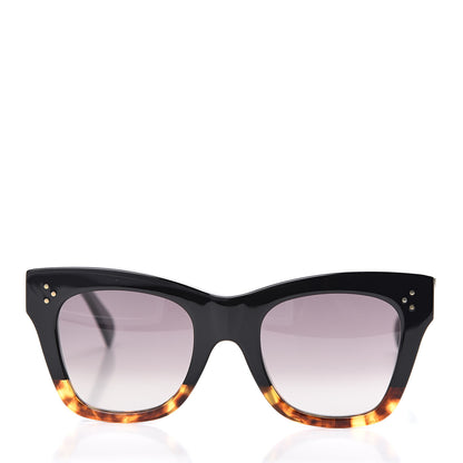Celine Acetate Cat Eye Sunglasses CL4004IN Havana Black 2 of 7
