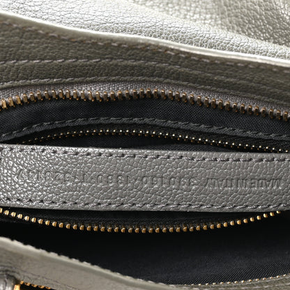 Balenciaga Chevre Gold Metallic Edge Hardware Mini City Gris Acier 7 of 10