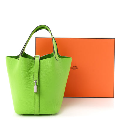 Hermes Taurillon Clemence Picotin Lock 18 PM Granny 11 of 11