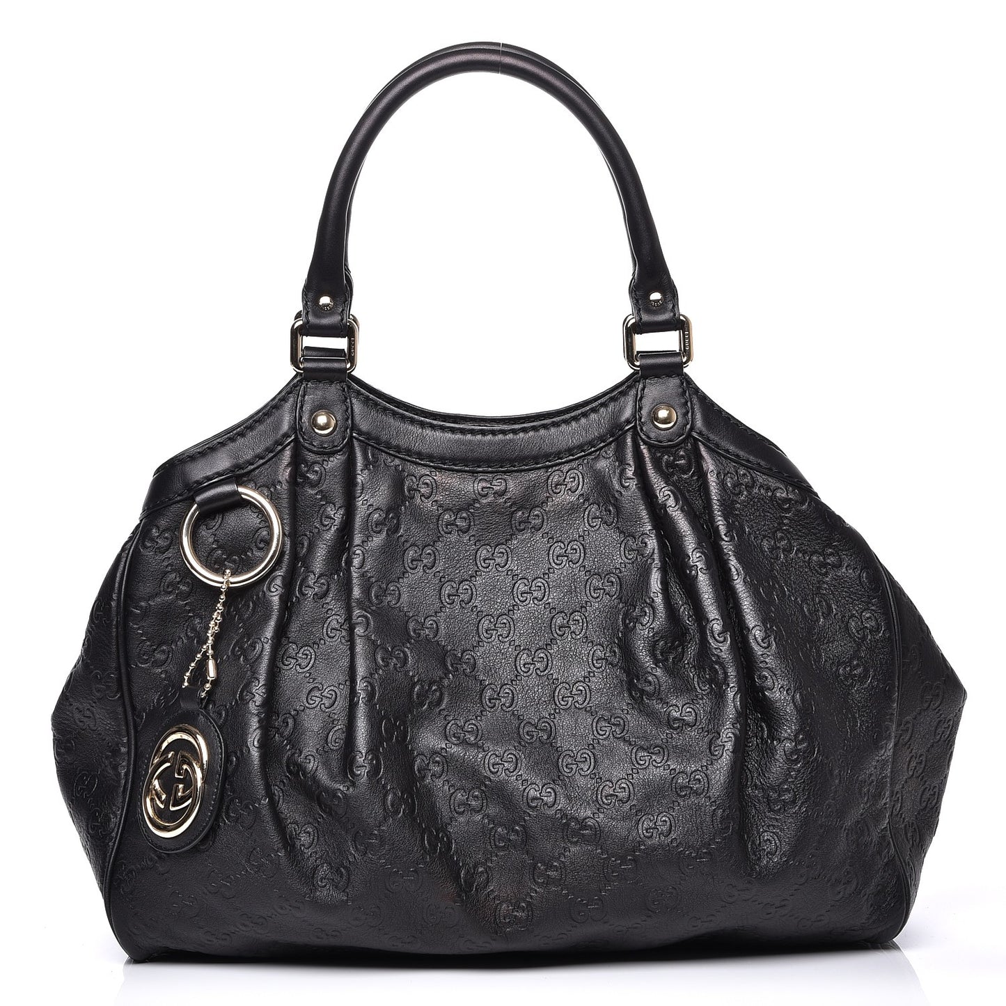 Guccissima Medium Sukey Tote Black