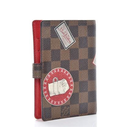 Louis Vuitton Damier Ebene Patch Small Ring Agenda Cover 3 of 8