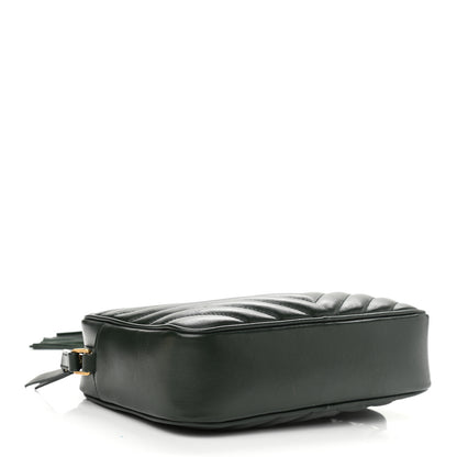 Saint Laurent Calfskin Matelasse Monogram Lou Camera Bag Military Green 4 of 12