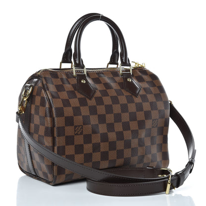Louis Vuitton Damier Ebene Speedy Bandouliere 25 3 of 10
