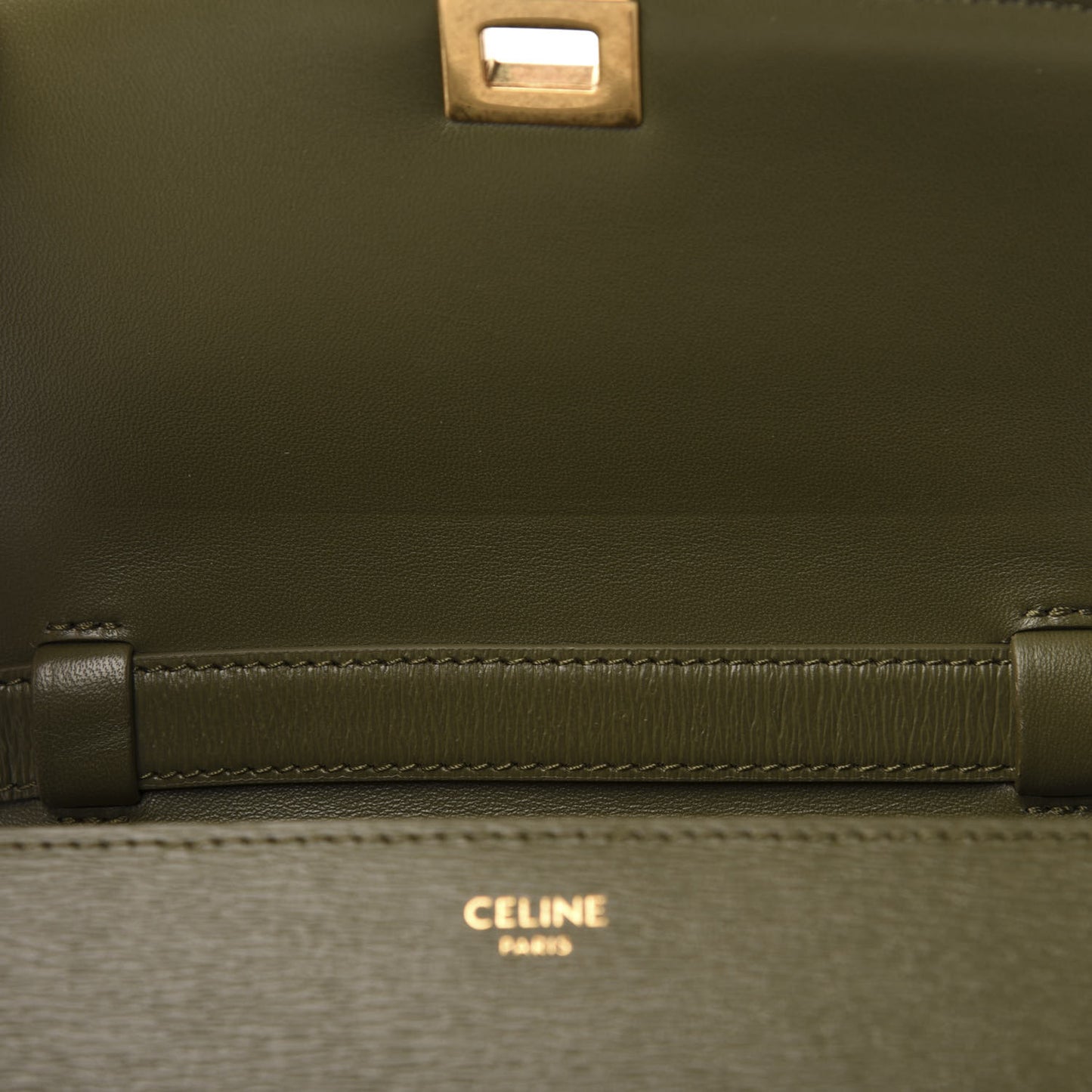 Liege Calfskin Teen Classic Box Flap Bag Dark Olive
