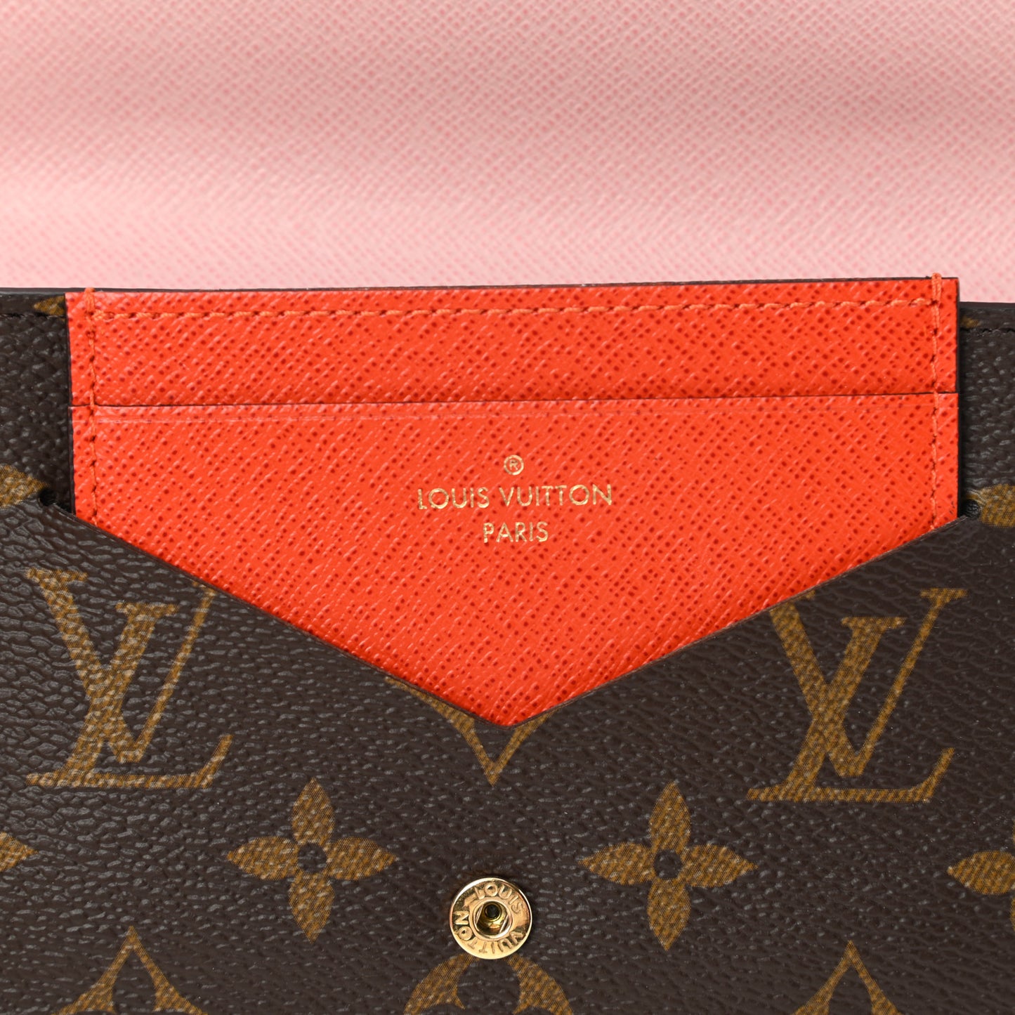 Monogram Jeanne Wallet Rose Ballerine