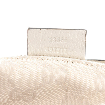 Gucci GG Monogram Web Double Pocket Belt Bag White 8 of 9
