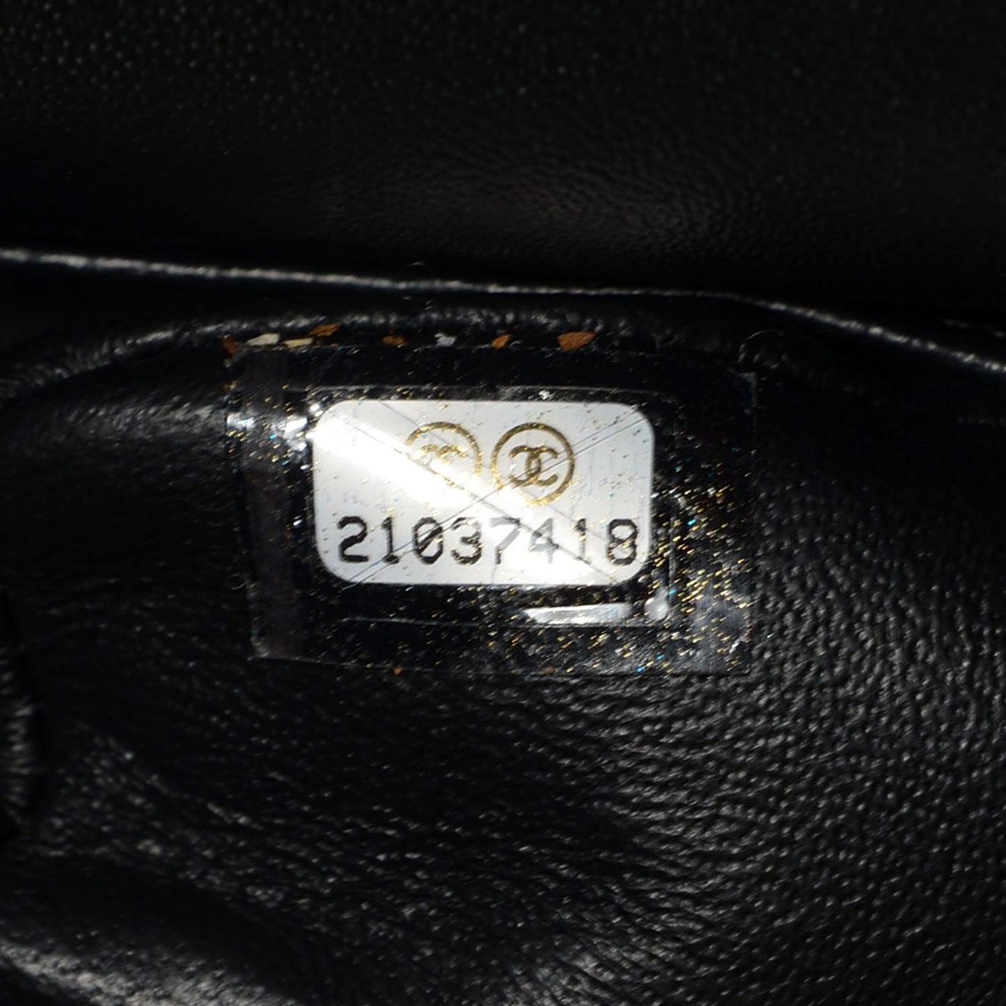 Lambskin Chevron 11.12 Medium Double Flap So Black