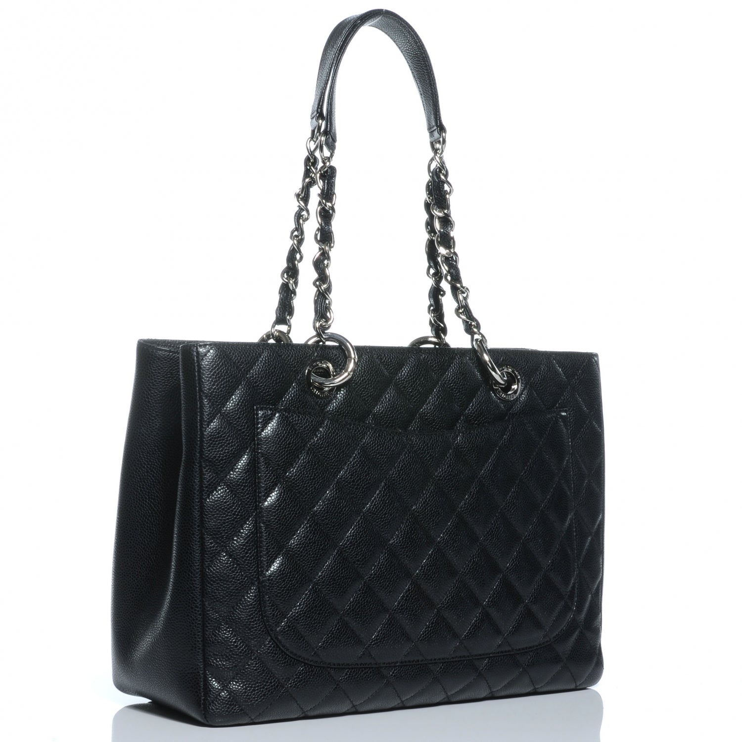 Chanel Caviar Grand Shopping Tote GST Black 3 of 7