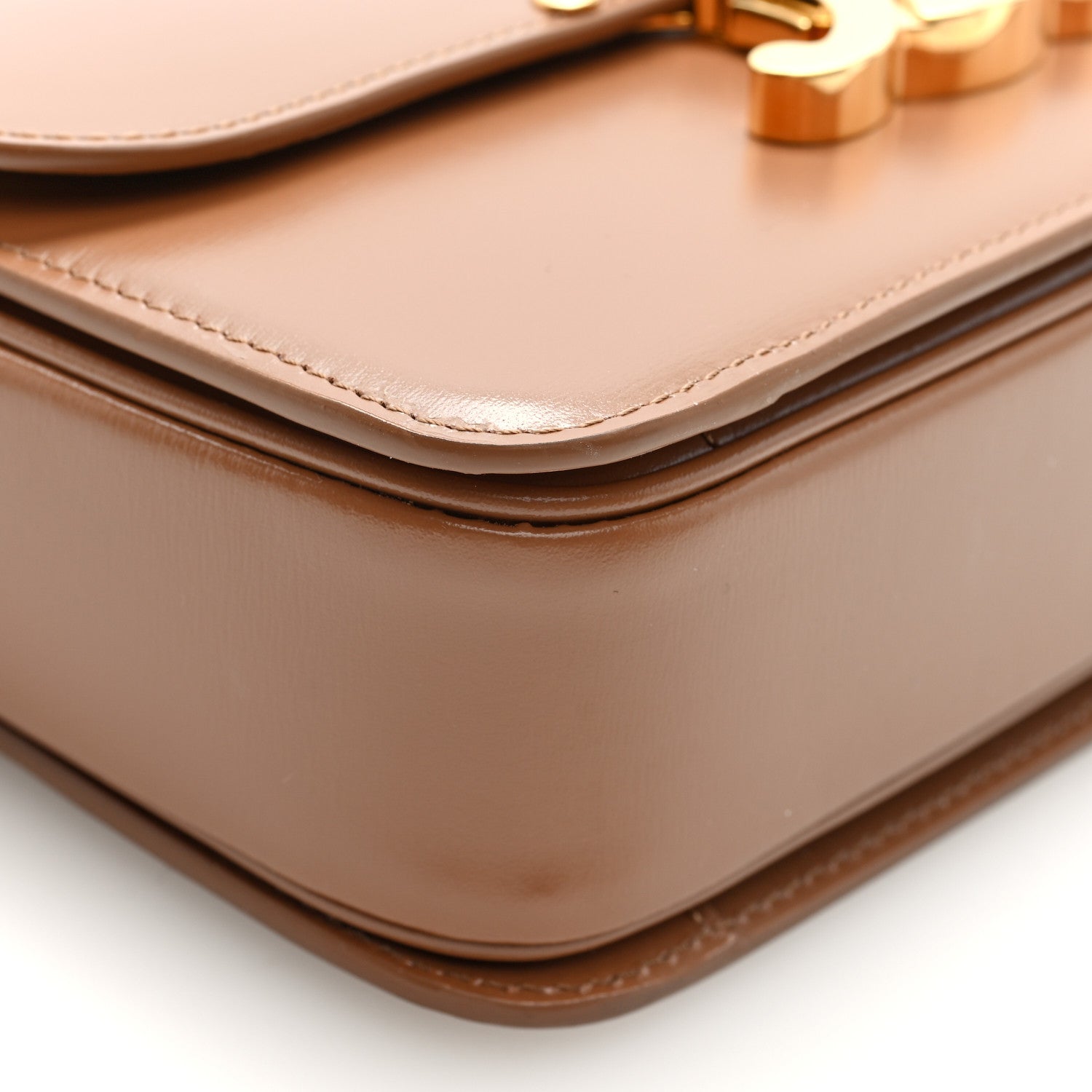 Celine Shiny Calfskin Teen Triomphe Bronze 8 of 9