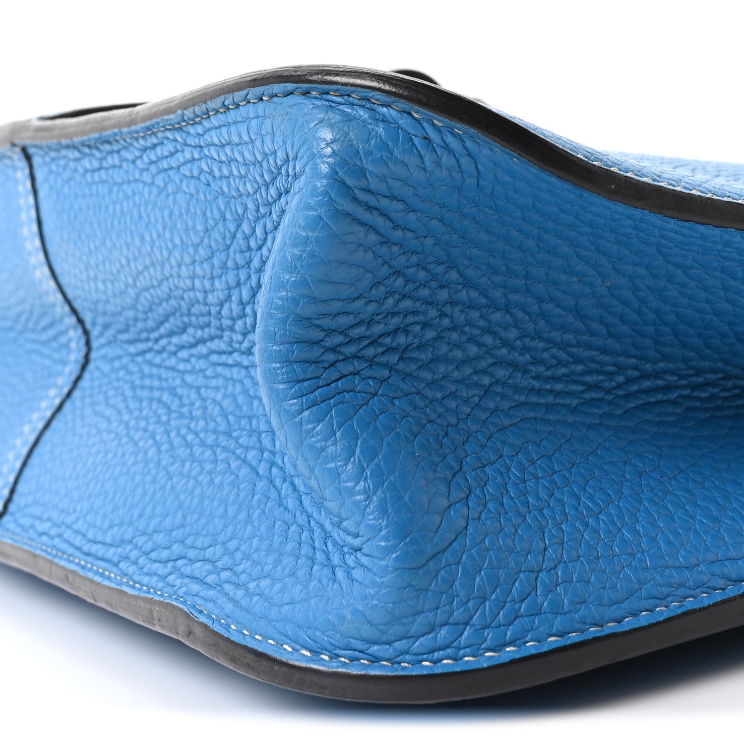 Hermes Taurillon Clemence Halzan 31 GM Bleu Zanzibar 11 of 11