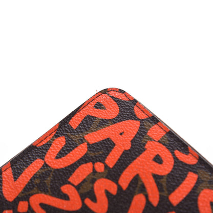 Louis Vuitton Monogram Graffiti Zippy Wallet Orange 8 of 9