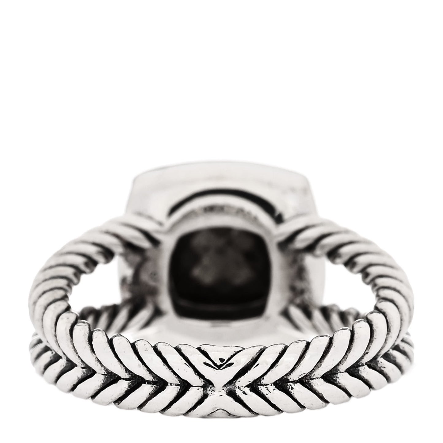 Sterling Silver 18K Yellow Gold Diamond 7mm Petite Albion Ring 51 5.75