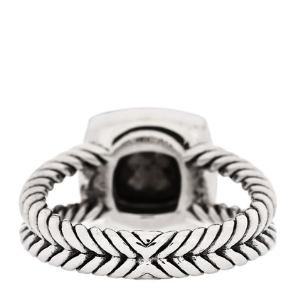 David Yurman Sterling Silver 18K Yellow Gold Diamond 7mm Petite Albion Ring 51 5.75 4 of 6