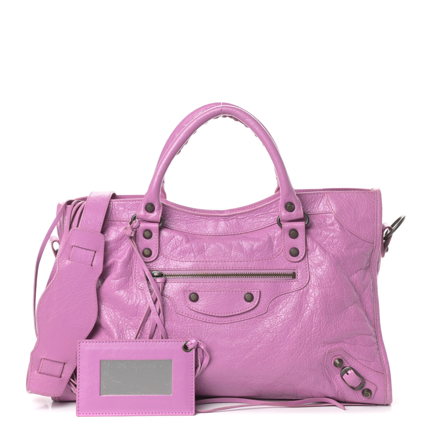 Balenciaga Agneau Classic Hardware City Rose Berlingot 1 of 8