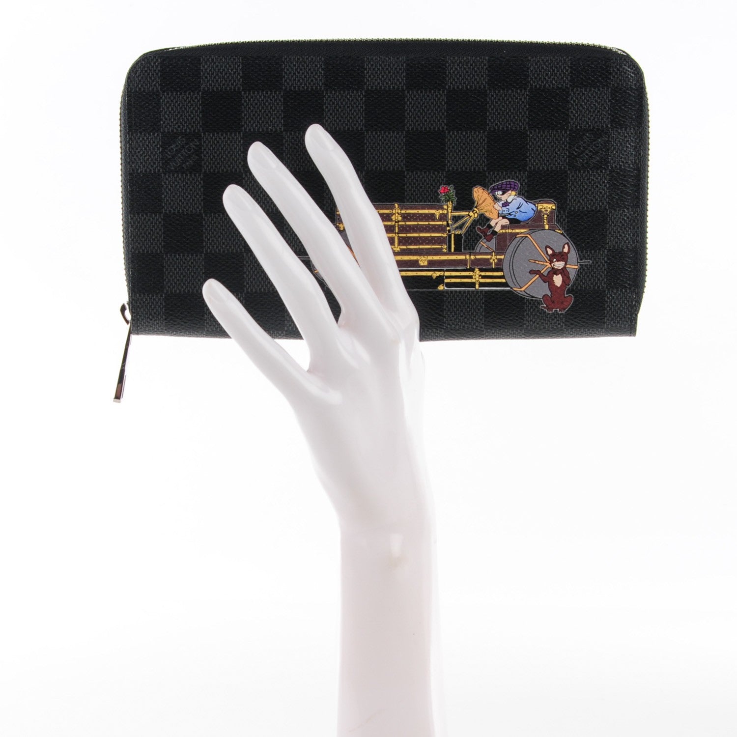 Louis Vuitton Graphite Illustre Zippy Wallet 2 of 7