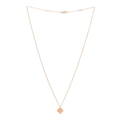 Van Cleef & Arpels 18K Rose Gold Sweet Alhambra Pendant Necklace 3 of 5