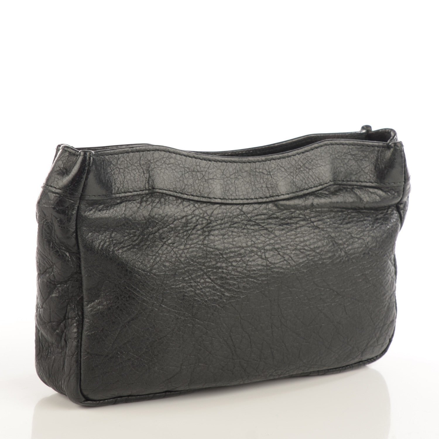 Balenciaga Agneau Giant 12 Rose Gold Hardware Cosmetic Pouch Black 3 of 7
