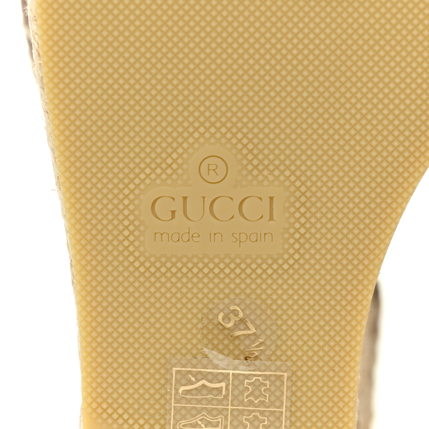 Nappa Matelasse GG Marmont Ankle Wrap Platform 35/120mm Espadrille Wedges 37.5 Porcelain Rose