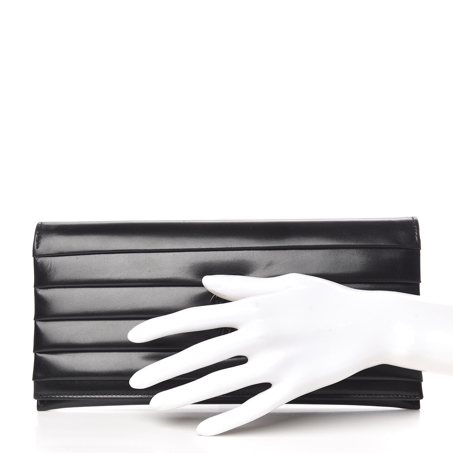 Saint Laurent Calfskin Monogram Smoking Clutch Black 2 of 9