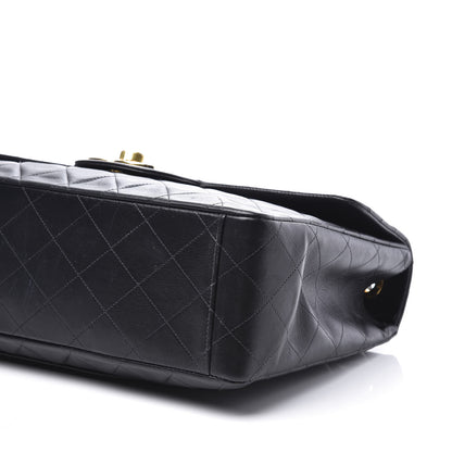 Chanel Lambskin Quilted XL Jumbo Single Flap Black 11 of 13