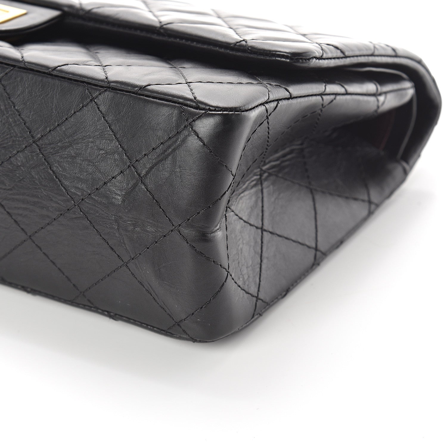 Chanel Aged Calfskin Quilted 2.55 Reissue 226 Flap Black 9 of 9