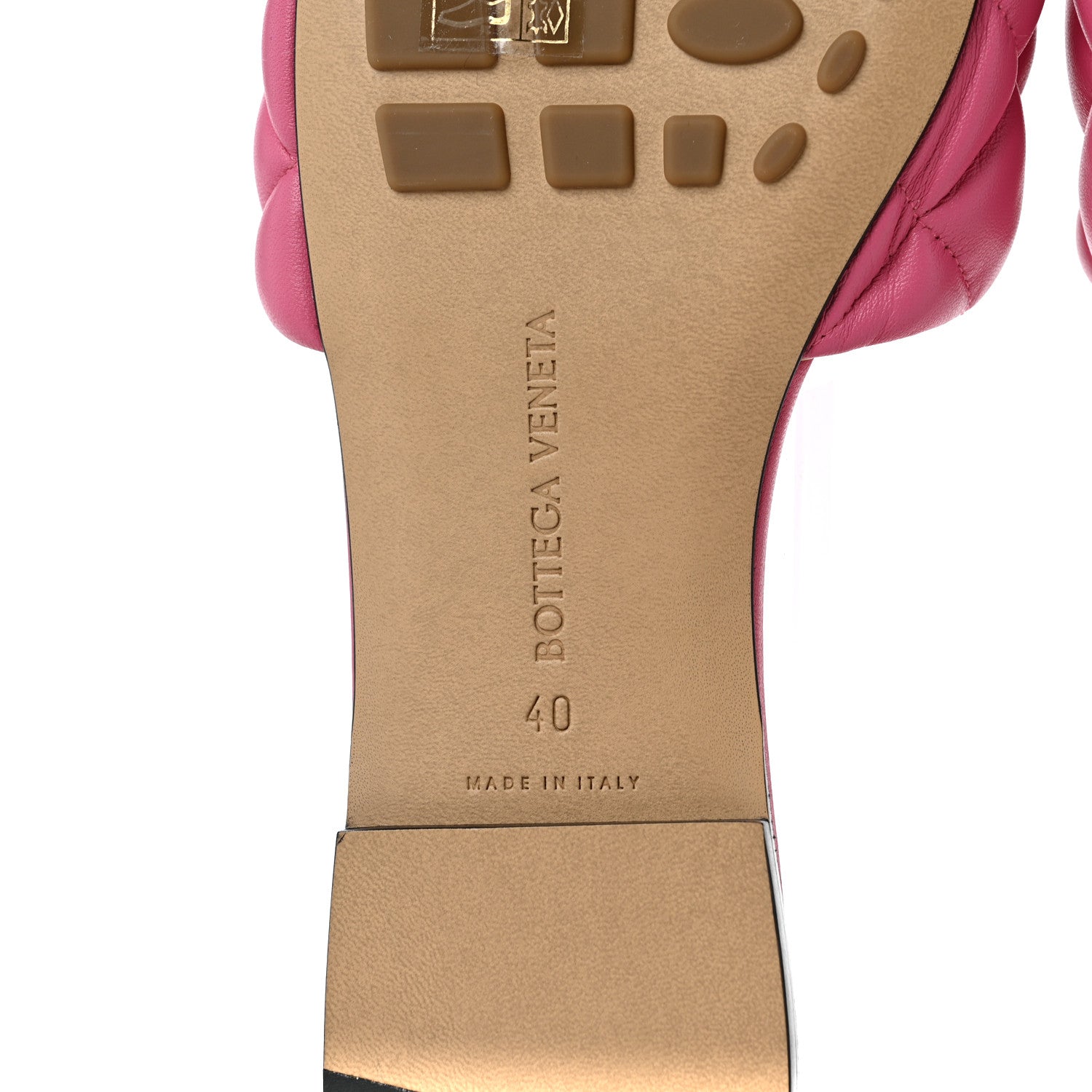 Bottega Veneta Nappa Matelasse Padded Flat Sandals 40 Azalea 6 of 9