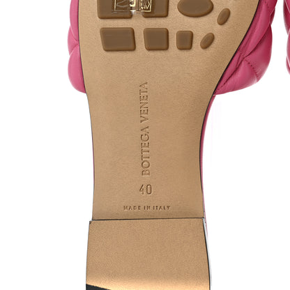 Bottega Veneta Nappa Matelasse Padded Flat Sandals 40 Azalea 6 of 9