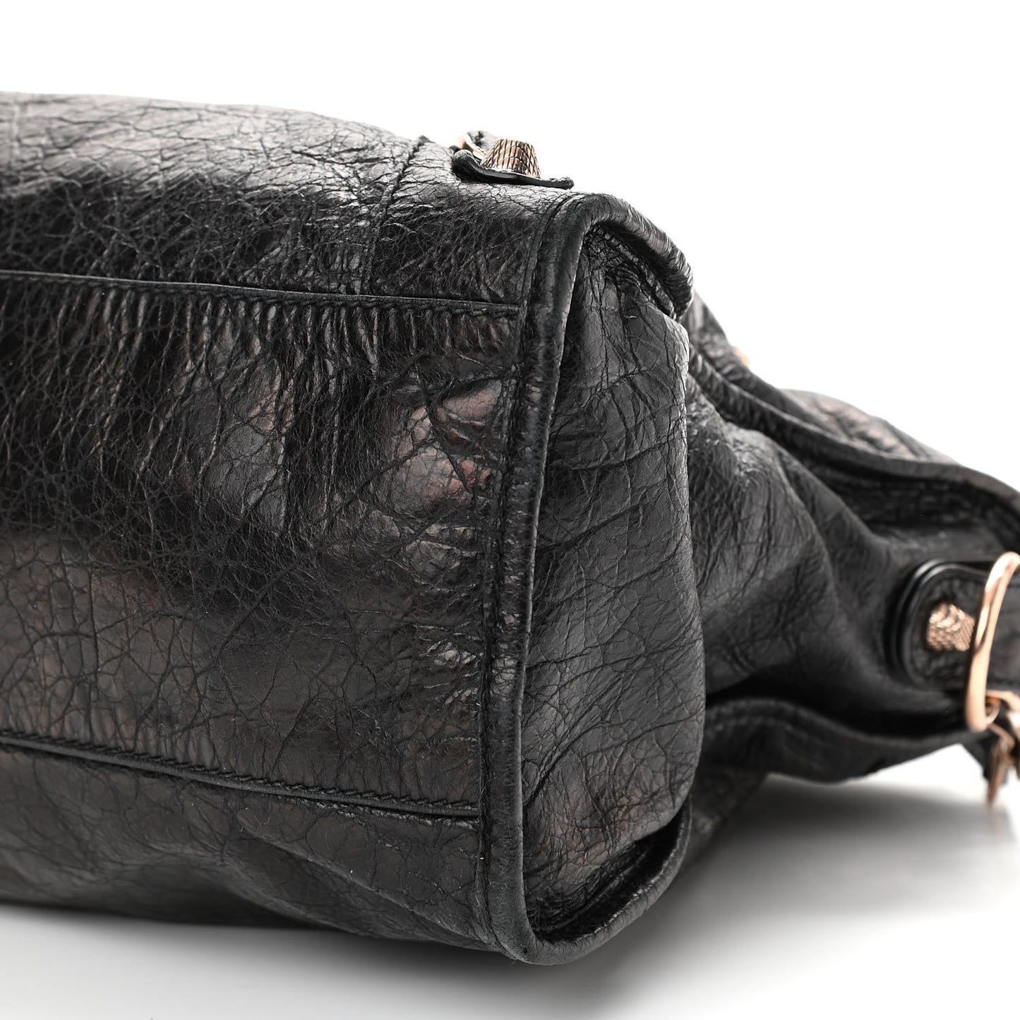 Agneau Giant 12 Rose Gold Hardware City Black