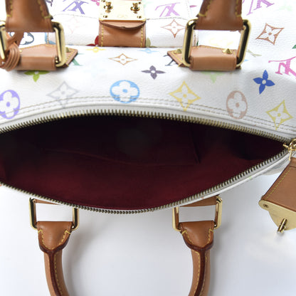 Louis Vuitton Monogram Multicolor Speedy 30 White 4 of 8