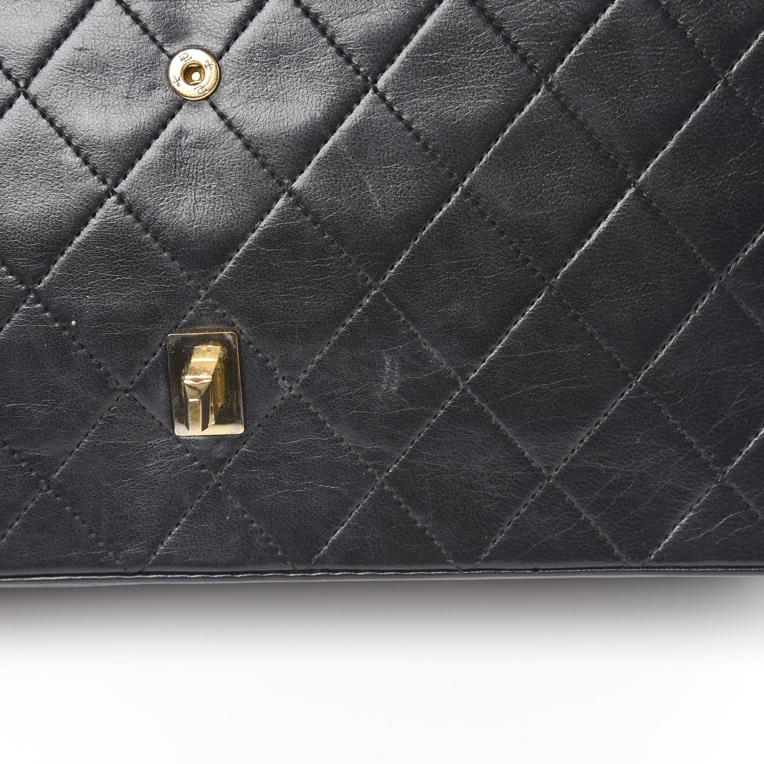 Chanel Lambskin Quilted Medium Double Flap Black 21 of 22