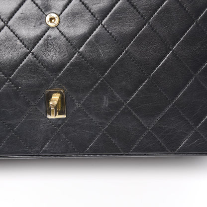 Chanel Lambskin Quilted Medium Double Flap Black 21 of 22
