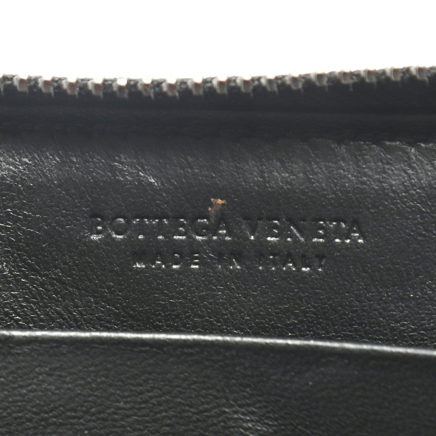 Nappa Intrecciato Zip Around Wallet Black