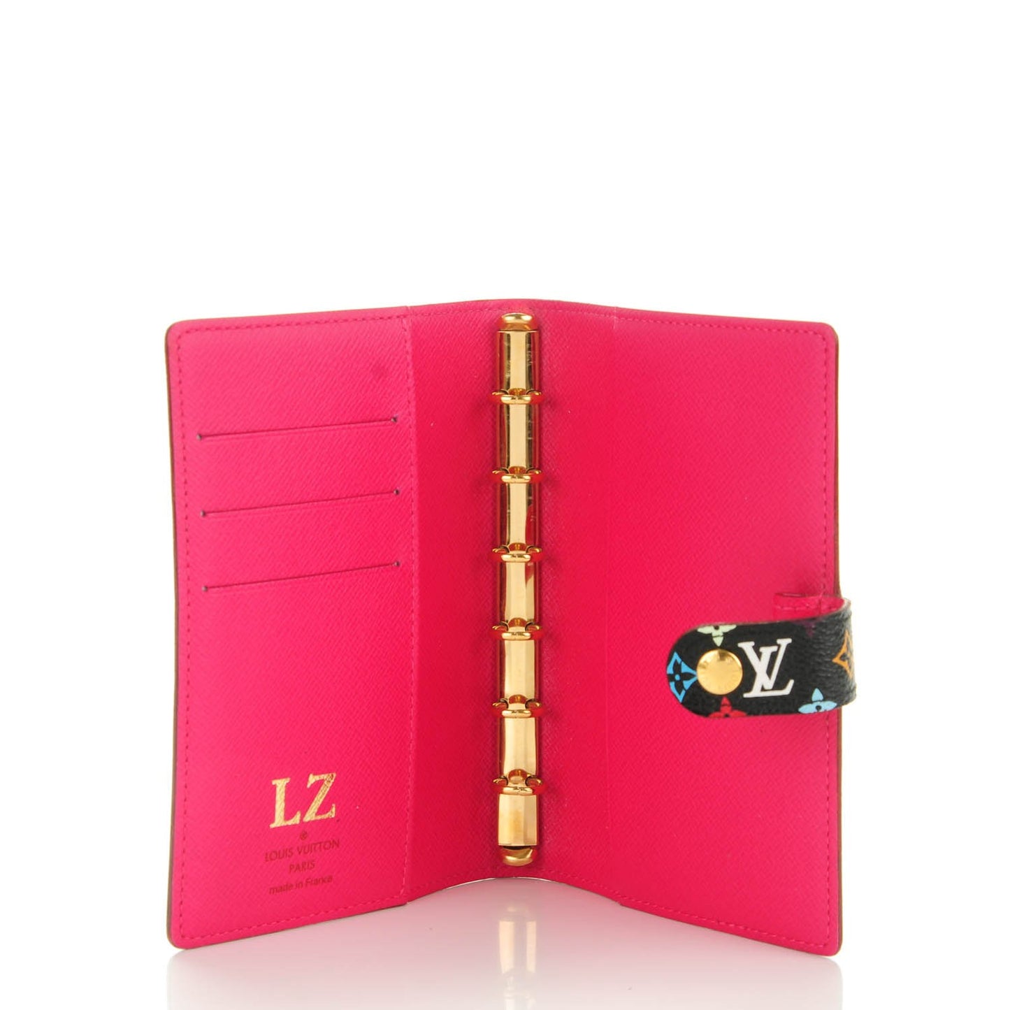 Monogram Multicolor Small Ring Agenda Cover Black Grenade