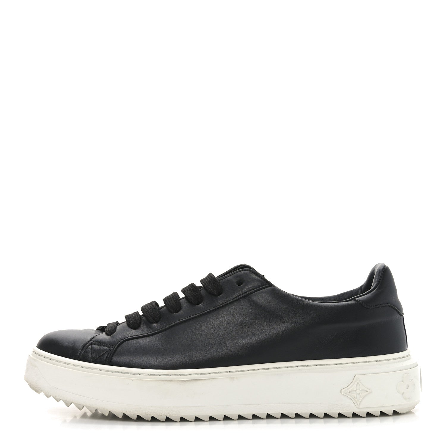 Louis Vuitton Calfskin Time Out Sneakers 39.5 Black 1 of 8