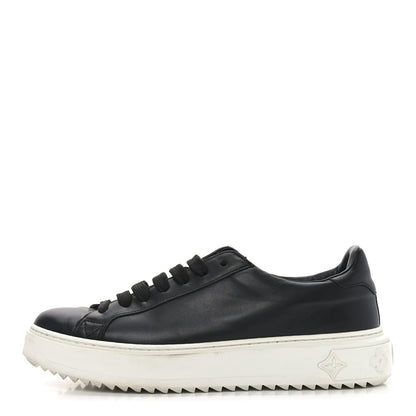 Louis Vuitton Calfskin Time Out Sneakers 39.5 Black 1 of 8