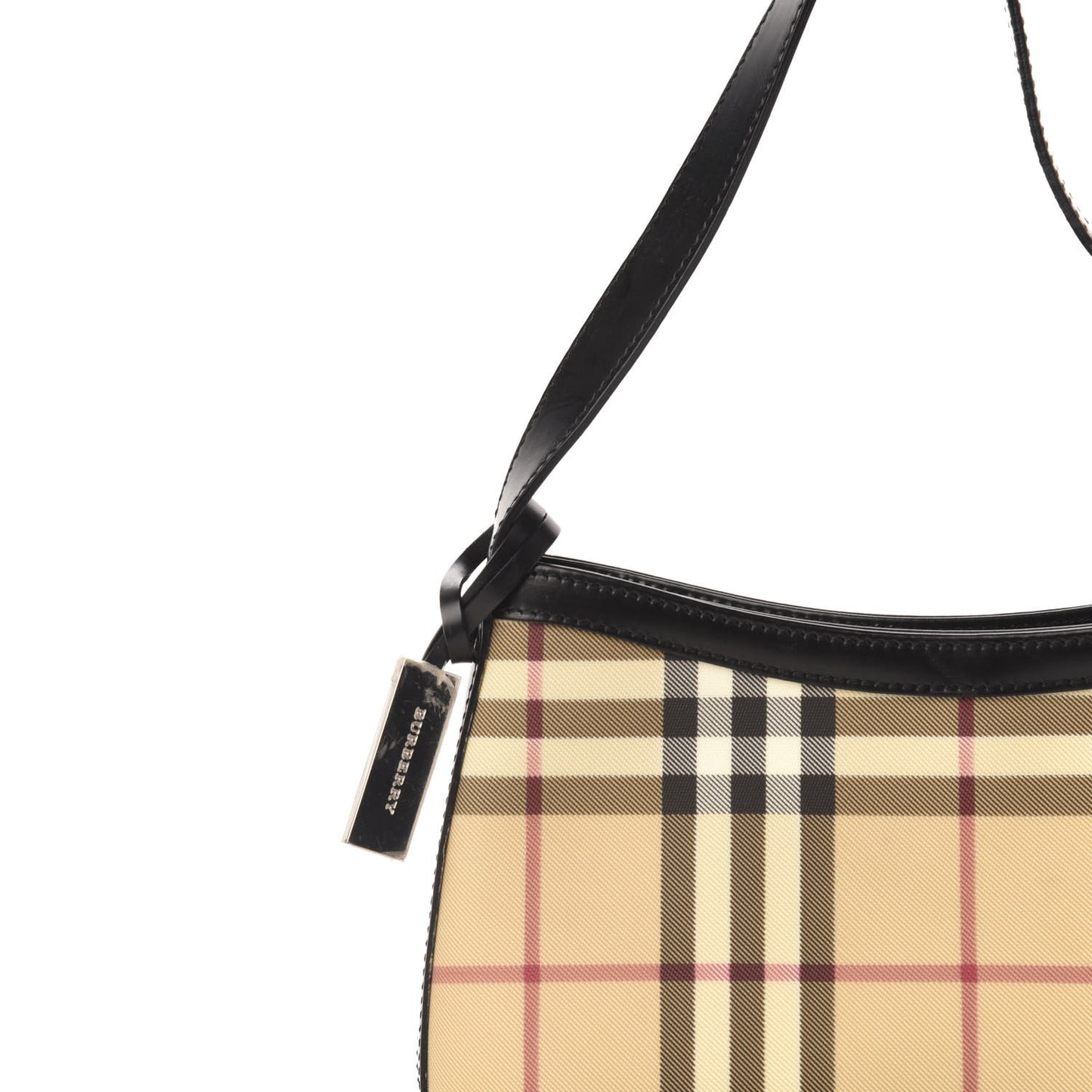 House Check Shoulder Bag Black