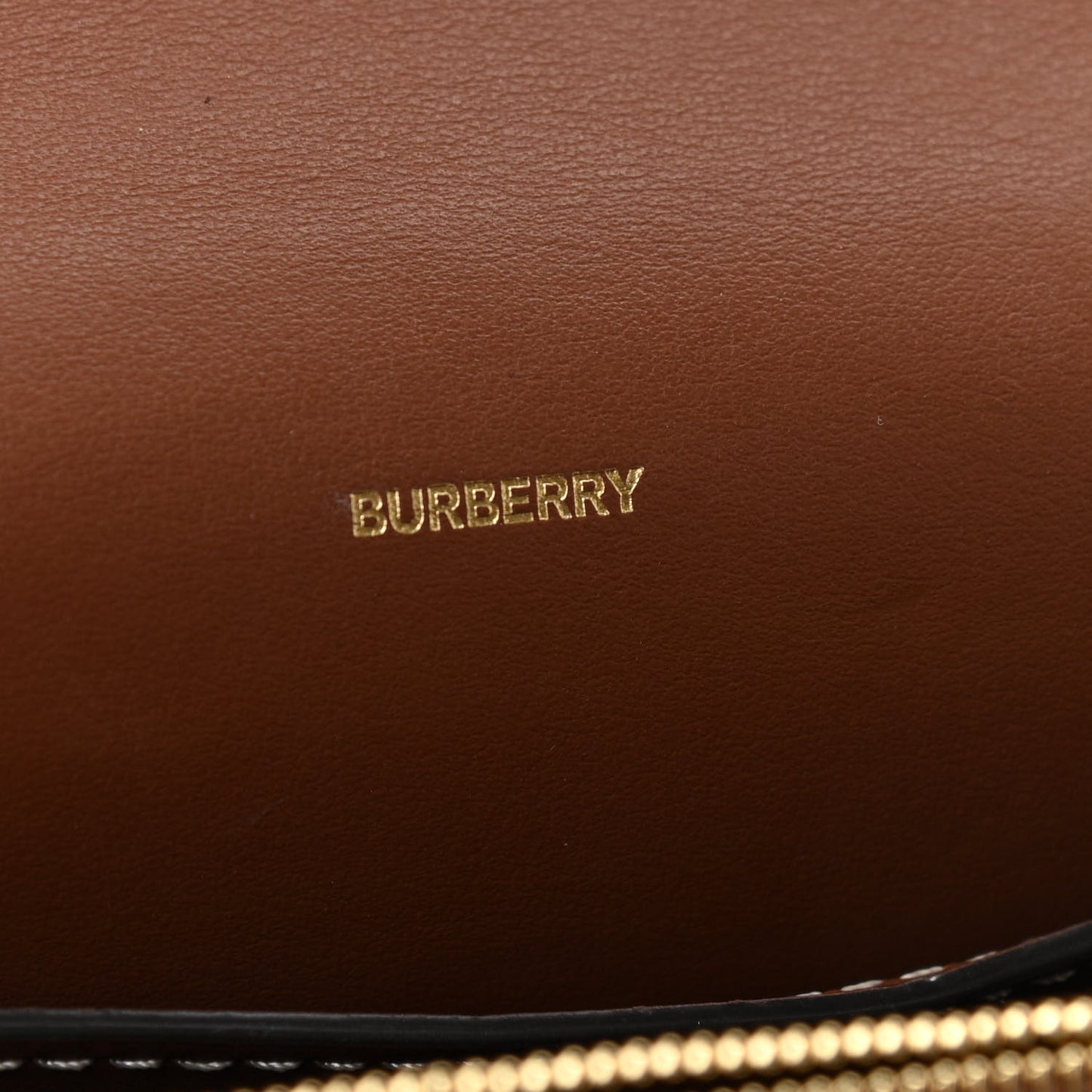 Cotton Canvas Horseferry Print Small Crossbody Bag Grey Tan