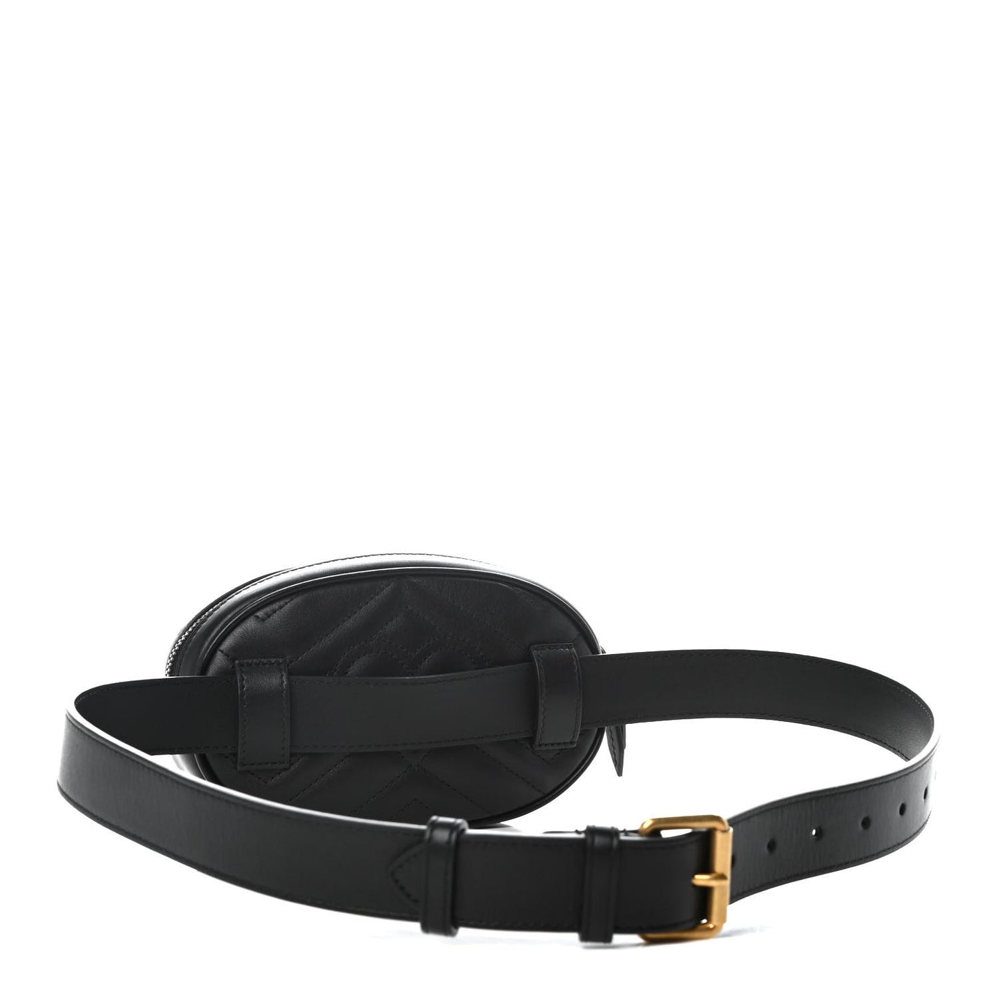 Calfskin Matelasse GG Marmont Belt Bag 85 34 Black