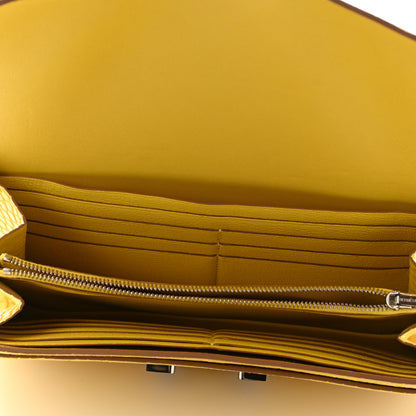 Hermes Matte Alligator Constance Long Wallet Jaune Ambre 6 of 10