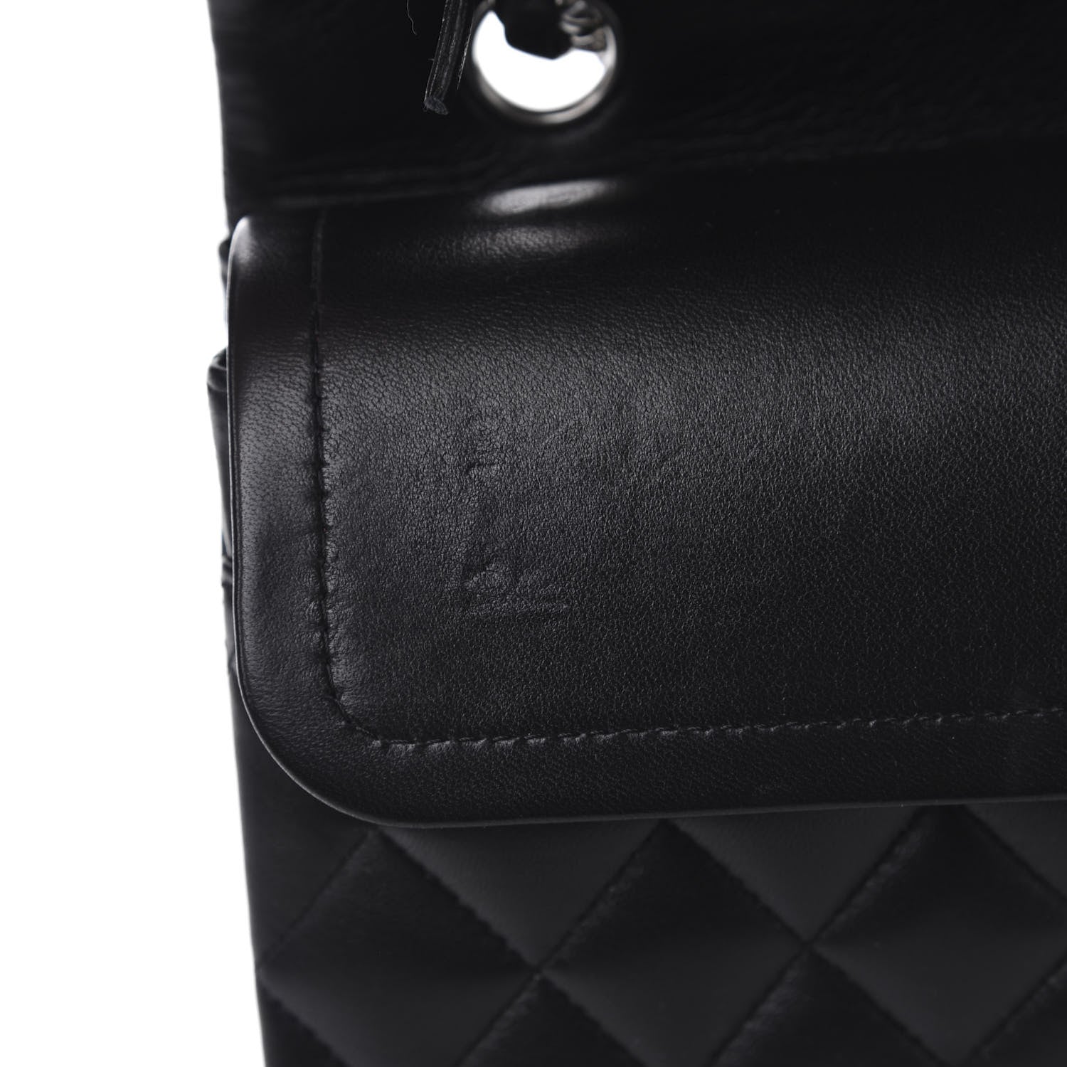 Chanel Lambskin Quilted Medium Double Flap Black 8 of 13