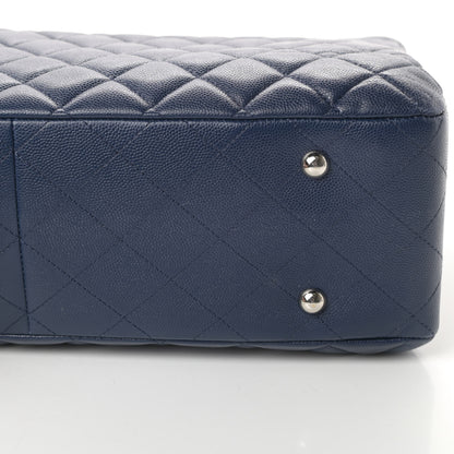 Chanel Caviar Quilted Large CC Shopping Tote Navy 15 of 15