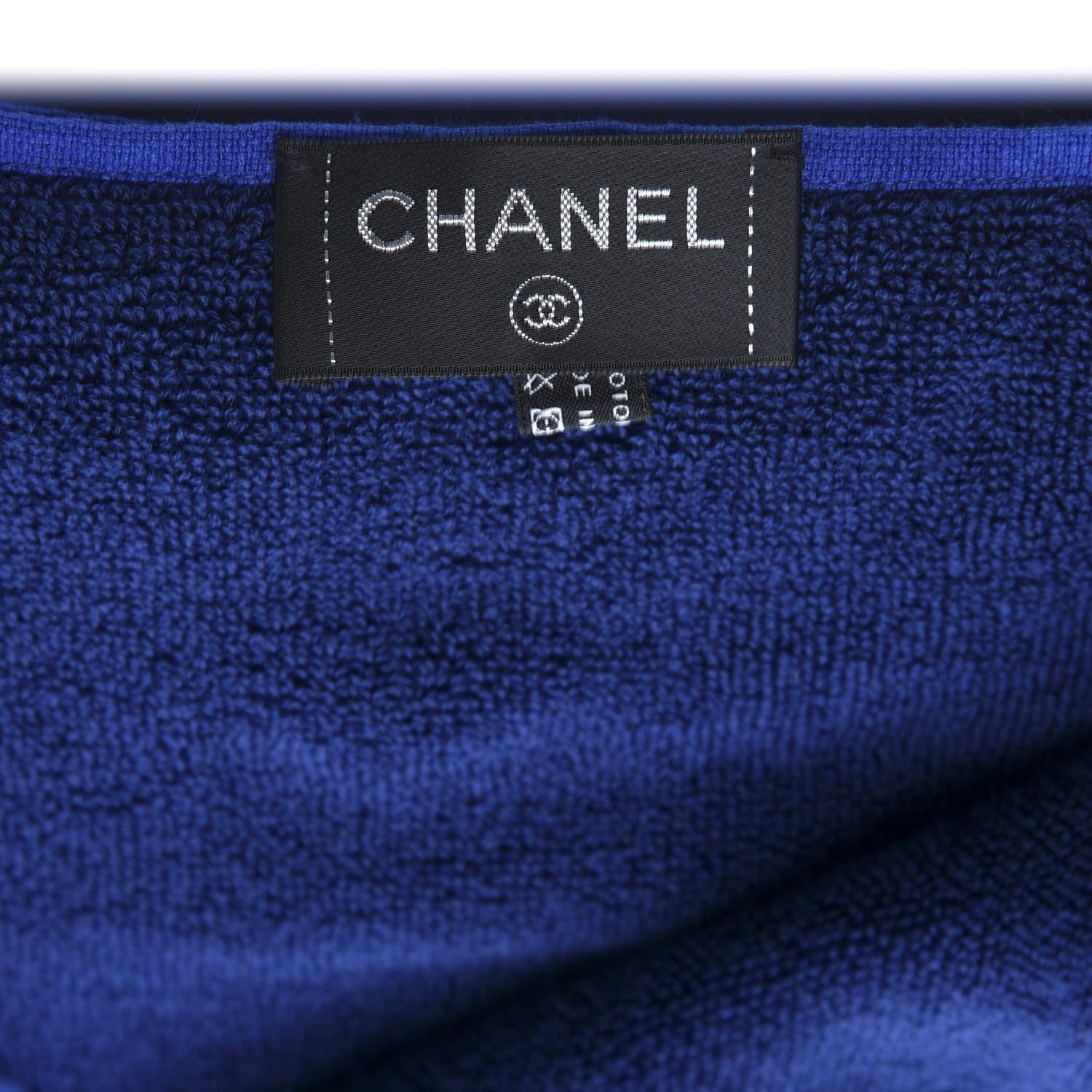 Chanel Terry Cloth Cotton CC Waist Bag Towel Set Blue 12 of 13