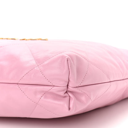 Chanel Shiny Calfskin Quilted Small Chanel 22 Pink 11 of 11