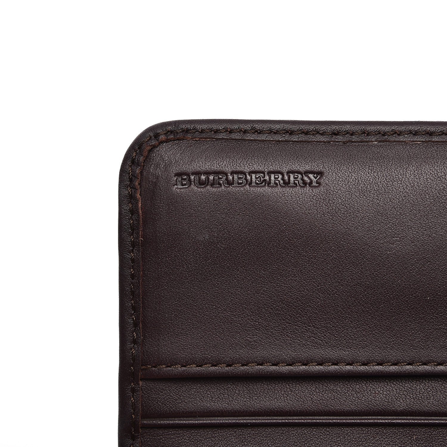 Burberry Smoked Check Penrose Wallet Plum 6 of 7